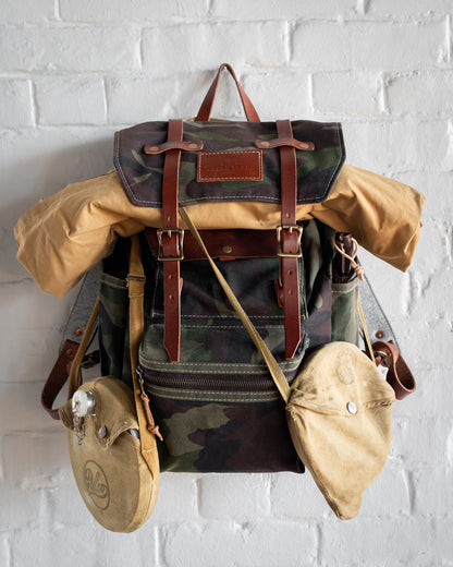 camo leather backpack Field Backpack